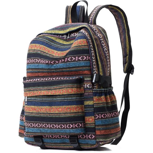 ? Yaopeing Casual Vintage Backpack Women Blue Unique Style Fashion BohoHandbag main image 6